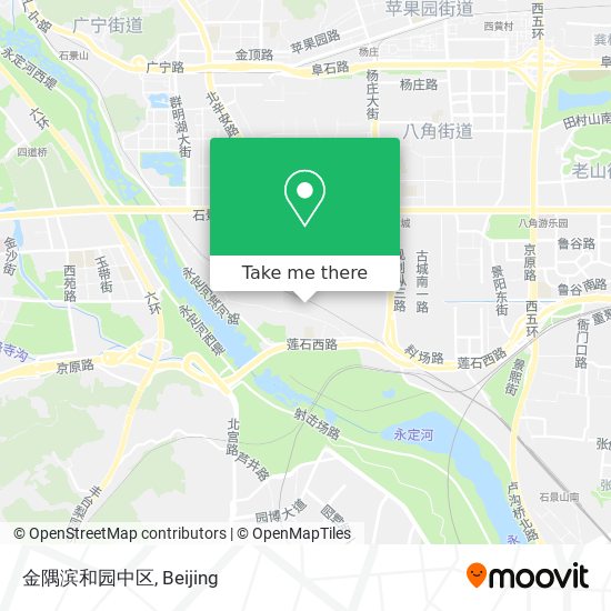 金隅滨和园中区 map