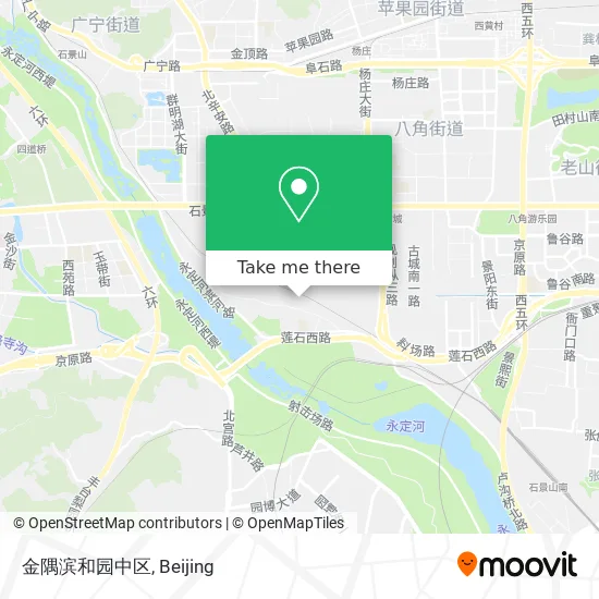 金隅滨和园中区 map