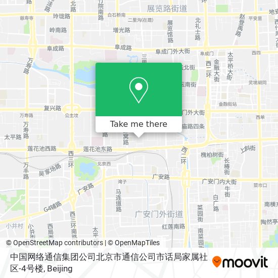 中国网络通信集团公司北京市通信公司市话局家属社区-4号楼 map