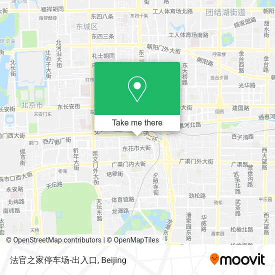 法官之家停车场-出入口 map