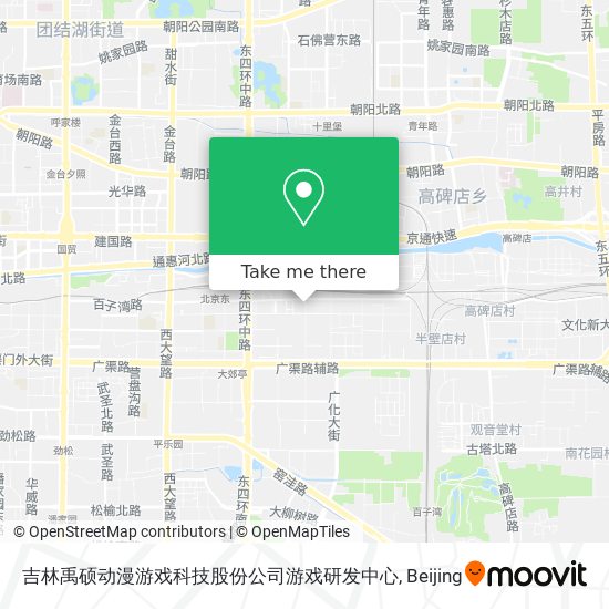 吉林禹硕动漫游戏科技股份公司游戏研发中心 map