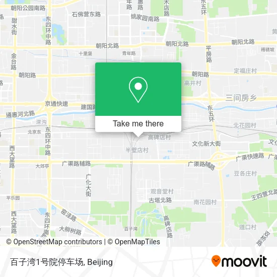 百子湾1号院停车场 map