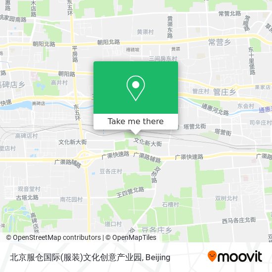 北京服仓国际(服装)文化创意产业园 map