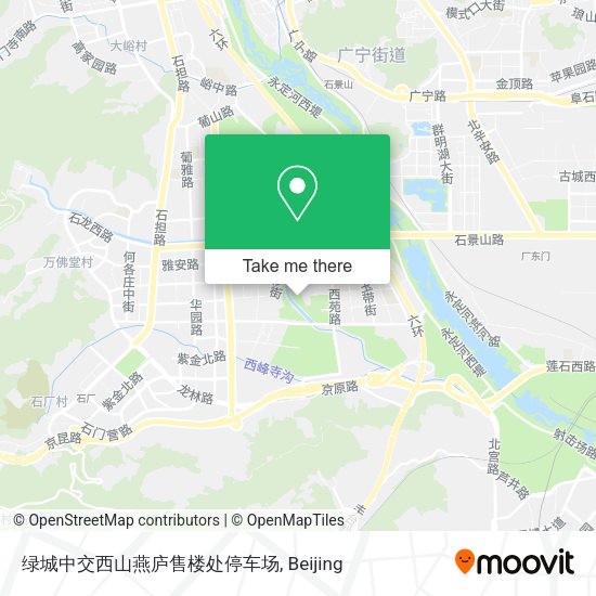 绿城中交西山燕庐售楼处停车场 map