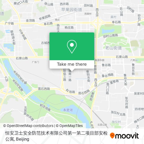 恒安卫士安全防范技术有限公司第一第二项目部安检公寓 map