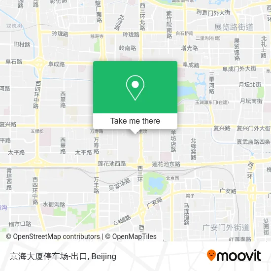 京海大厦停车场-出口 map