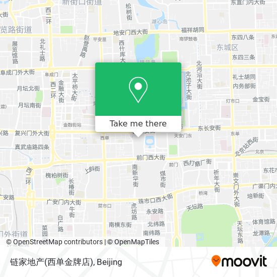 链家地产(西单金牌店) map