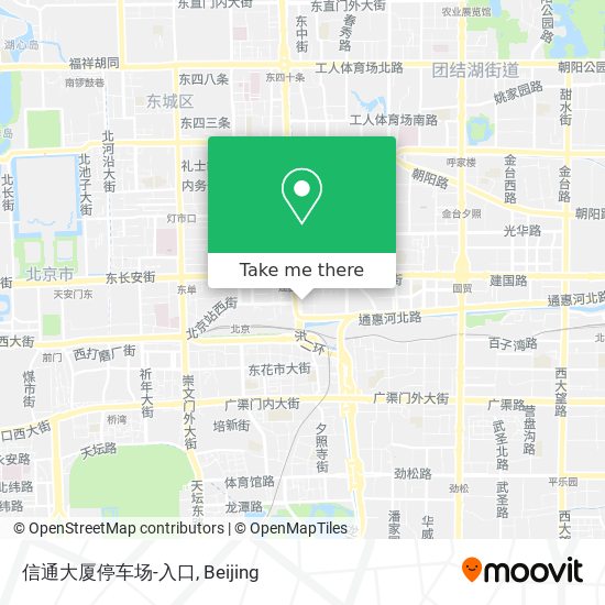 信通大厦停车场-入口 map
