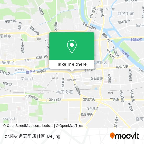 北苑街道五里店社区 map