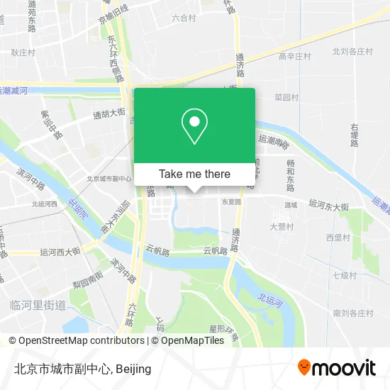北京市城市副中心 map