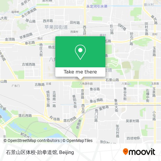 石景山区体校-跆拳道馆 map