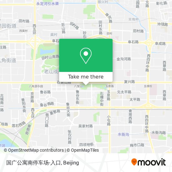 国广公寓南停车场-入口 map