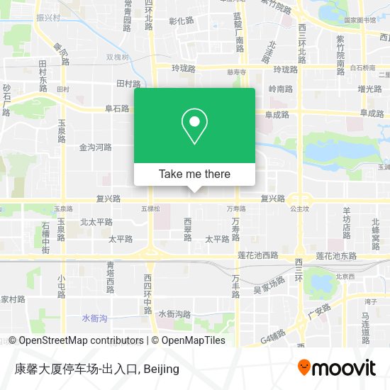 康馨大厦停车场-出入口 map
