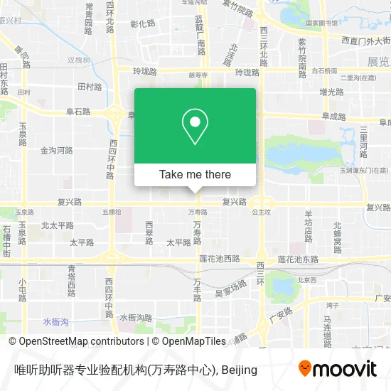 唯听助听器专业验配机构(万寿路中心) map