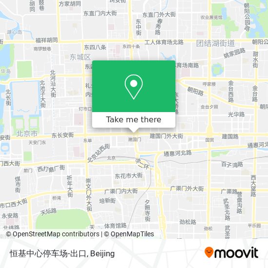 恒基中心停车场-出口 map