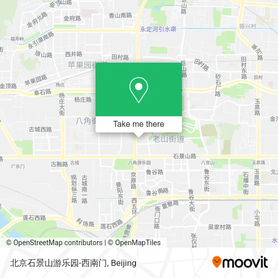 北京石景山游乐园-西南门 map