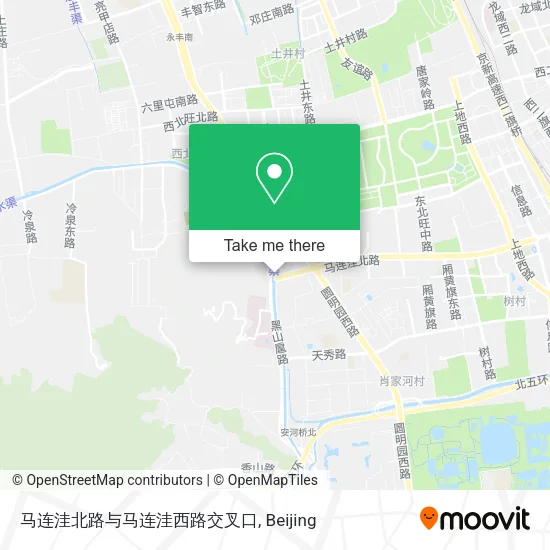 马连洼北路与马连洼西路交叉口 map