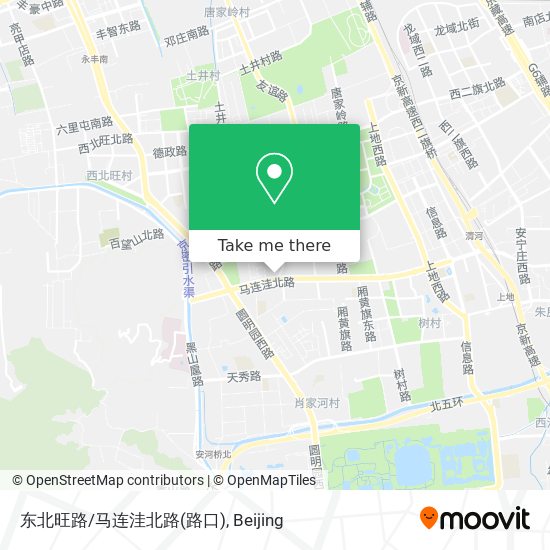 东北旺路/马连洼北路(路口) map