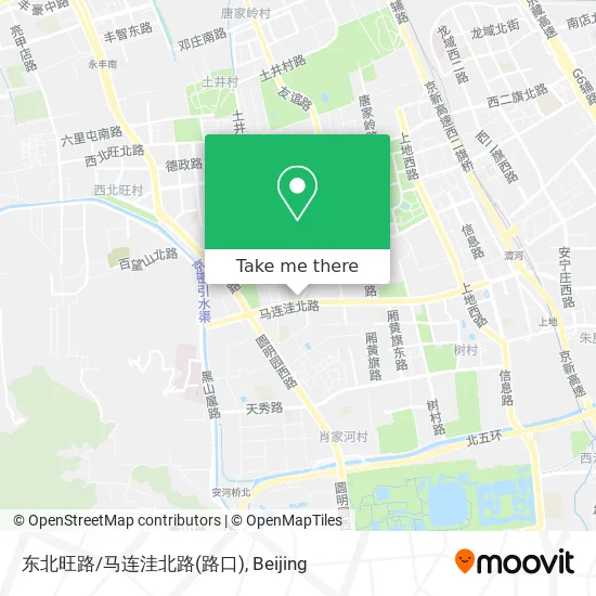 东北旺路/马连洼北路(路口) map