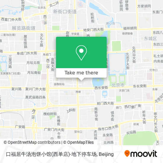 口福居牛汤泡饼小馆(西单店)-地下停车场 map