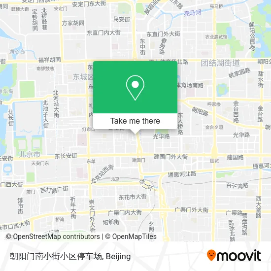 朝阳门南小街小区停车场 map