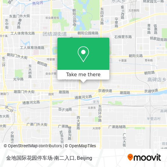 金地国际花园停车场-南二入口 map
