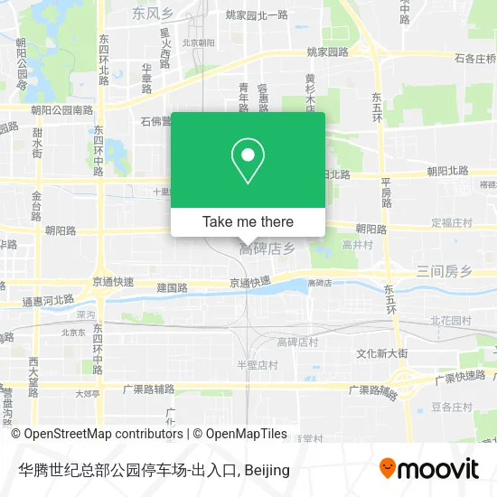 华腾世纪总部公园停车场-出入口 map