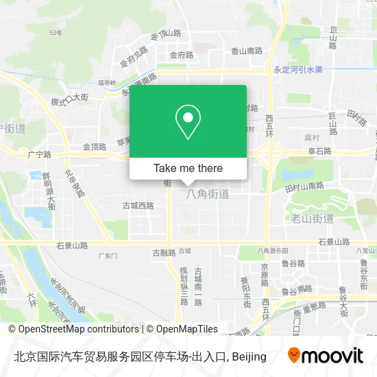 北京国际汽车贸易服务园区停车场-出入口 map