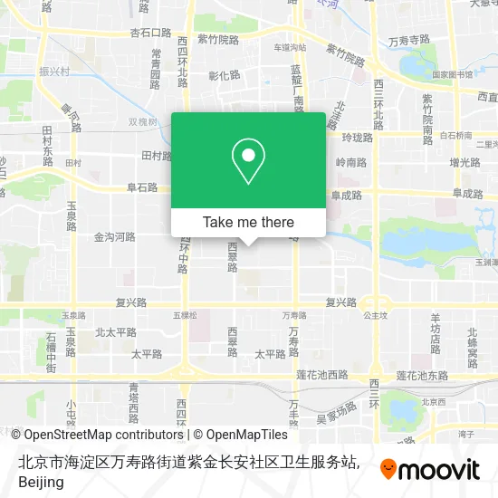 北京市海淀区万寿路街道紫金长安社区卫生服务站 map