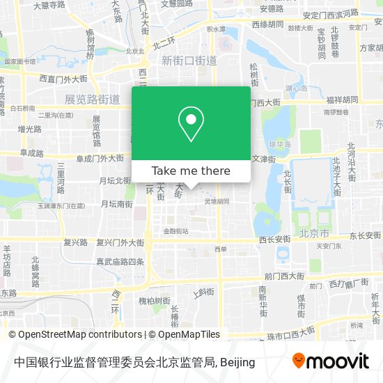 中国银行业监督管理委员会北京监管局 map