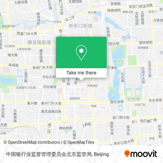中国银行业监督管理委员会北京监管局 map