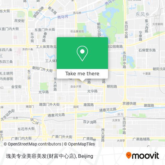 瑰美专业美容美发(财富中心店) map