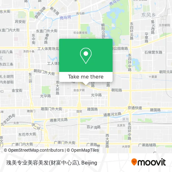 瑰美专业美容美发(财富中心店) map