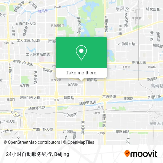 24小时自助服务银行 map