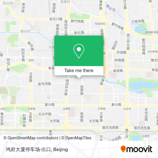 鸿府大厦停车场-出口 map