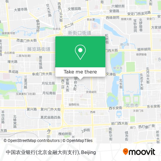 中国农业银行(北京金融大街支行) map