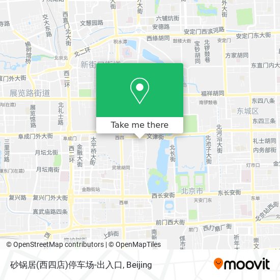 砂锅居(西四店)停车场-出入口 map