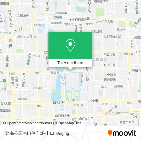 北海公园南门停车场-出口 map