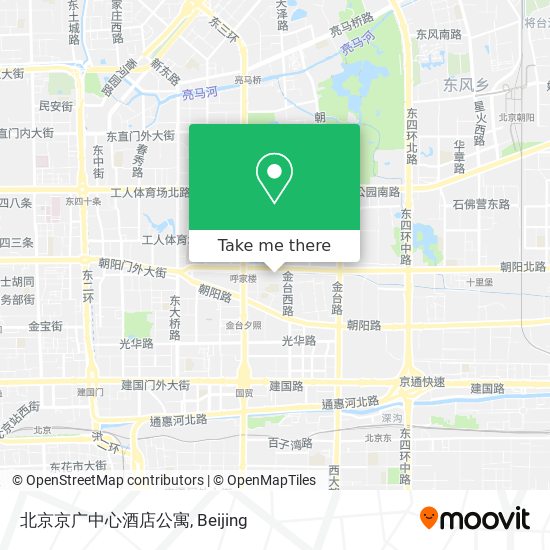 北京京广中心酒店公寓 map