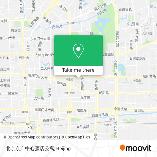 北京京广中心酒店公寓 map