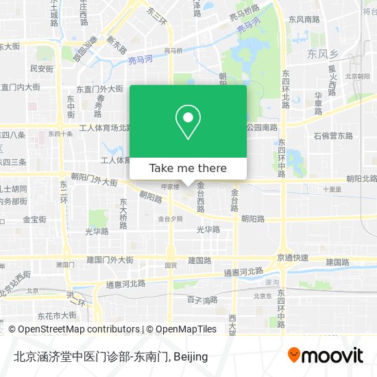 北京涵济堂中医门诊部-东南门 map