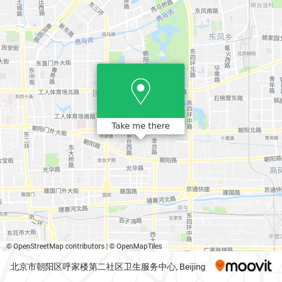 北京市朝阳区呼家楼第二社区卫生服务中心 map