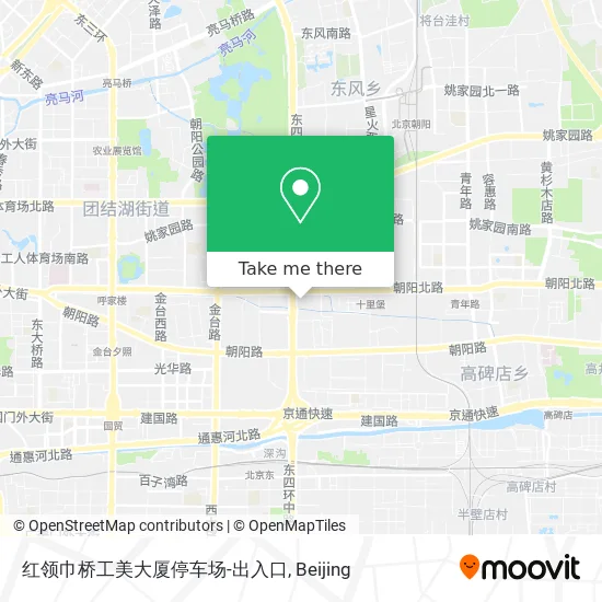 红领巾桥工美大厦停车场-出入口 map
