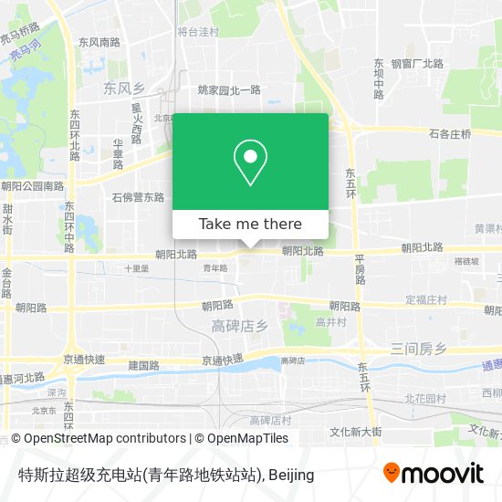 特斯拉超级充电站(青年路地铁站站) map