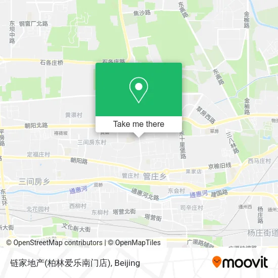 链家地产(柏林爱乐南门店) map