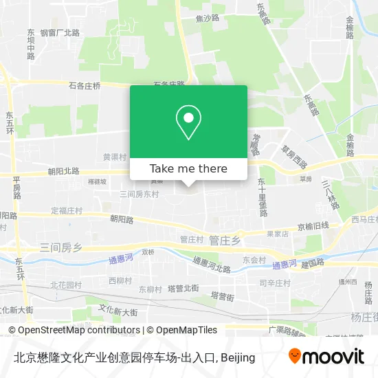 北京懋隆文化产业创意园停车场-出入口 map