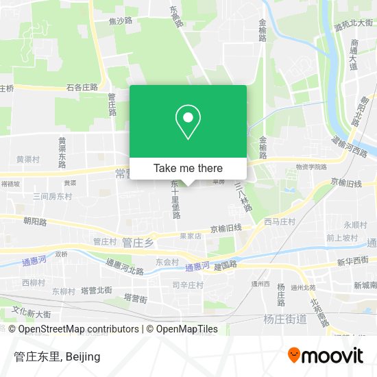 管庄东里 map