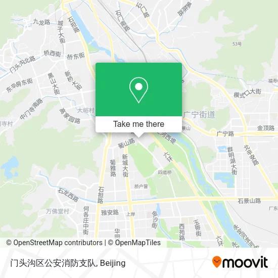 门头沟区公安消防支队 map