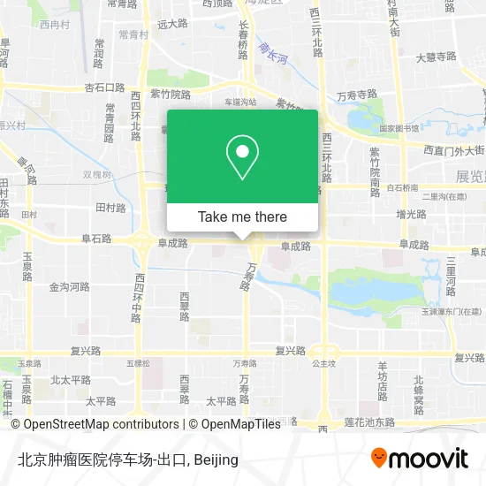 北京肿瘤医院停车场-出口 map
