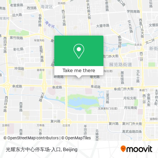 光耀东方中心停车场-入口 map
